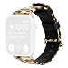 Produktbild Feitb Leopard-Muster, Ersatzarmband, Wechselband, handschlaufe, atmungsaktives, Verhindert Hautirritationen, Uhrenarmband, für Apple Watch-Serie 4/3/2/1 38mm / 40mm (A)