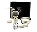 DE SAFETY RAZOR Men's Shaving Gift Set Ivory Shaving Brush shaving soap bowl kit ( NO BLADES INCLUDED )