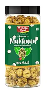 DNature Fresh Roasted Chatpata Pudina Mint Makhana, 100gm | Fox Nuts | Flavored Makhana | High Protein, Fiber, Gluten Free, Trans Fat | for Kids and Adults | Healthy Snacks | Organic Vegan Snacks