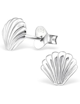 jewellerybyz Shell 925Sterling Silber Hypoallergen Ohrstecker 7mm x 6mm (Nickel frei und sicher für empfindliche...