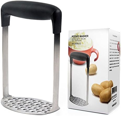 Stainless Steel Potato Masher, Ricer, Press, Best Potato Ricer with Horizontal Handle,to Smooth Mashed Potatoes,Vegetables and Fruits
