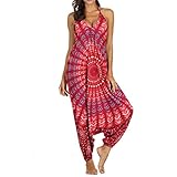 pierna ancha cinturón business y clubwear noche vestidos largos cuello en v tirantes holgados harem impresión voile perspectiva jumpsuit mezclado bodycon playsuit tallas grandes
