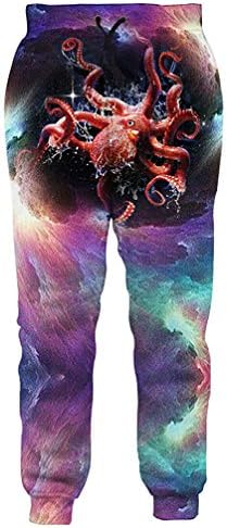 Men's Jogger Bodybuilding Fitness Pants Casual Black/Galaxy/Space Trousers 3D Sweatpants for Hip Hop