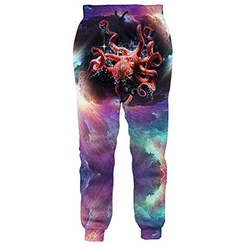 Men's Jogger Bodybuilding Fitness Pants Casual Black/Galaxy/Space Trousers 3D Sweatpants for Hip Hop
