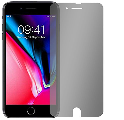 Slabo Blickschutzfolie für iPhone 7 Sichtschutz Displayschutzfolie (verkleinerte Folien, aufgrund der Wölbung des Displays) „View Protection“ Schwarz – privacy MADE IN GERMANY - 2
