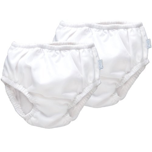 iPlay Ultimate Swim Diaper - White, 2 Pack (6 Months)