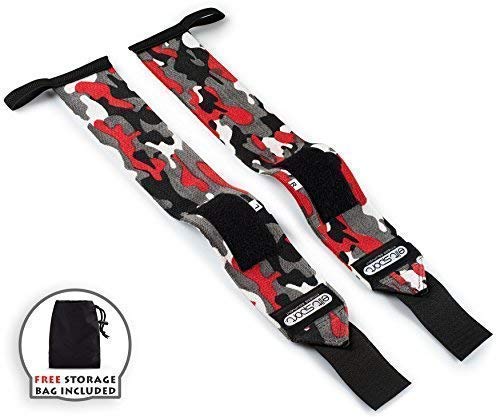 ELIT SPORT Muñequeras 1 Par 45cm Heavy Duty Wrist Wraps Crossfit Hombre y Mujer