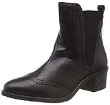 stiefel damen schwarz 41 Bugatti Schuhe Woman Damen Boots Booty Leder Schwarz Budapester