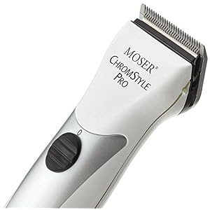Moser Chrome Style Pro Professional Hair Clipper, White/Chrome - Image 3