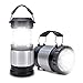 Produktbild LED Laterne, ODOLAND 2-in-1 Camping Laterne Taschenlampe – neue LED 300lm, wasserdichte Campinglampe Campingleuchte Zeltlampe Notlicht Notfalllampe, tragbar für Camping Outdoor Wandern