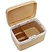 Produktbild Fine Dragon Hochwertig Medikamentenschrank Arzneischrank Medizinschrank Tragbare Hausapotheke Aufbewahrungbox Verbandkasten Tablettenbox mit Zahlenschloss 28.5x20.5x18cm,Khaki