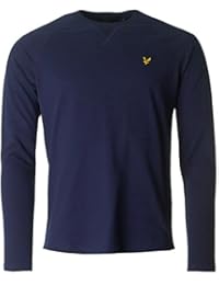Lyle & Scott Hombre Ligera con capucha del logotipo, Azul