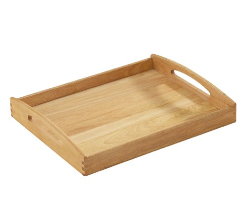 Zassenhaus 50530 Tablett, 44 x 36 x 7 cm, Gummibaumholz