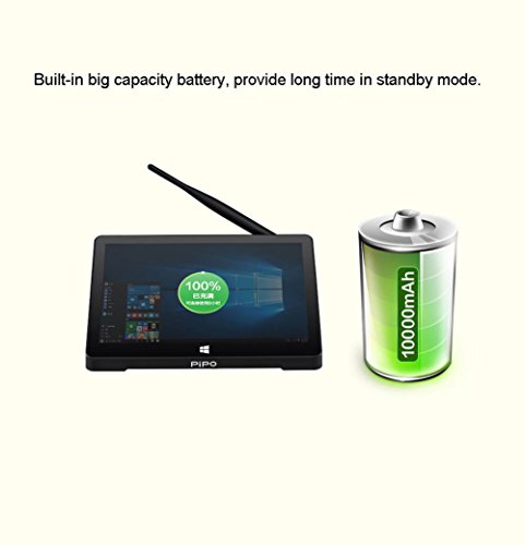 BOLV Pipo X10 Z83 MINI PC 10,8 Zoll Z8300 Dual-OS-Tablette PC Windows 10 + Android 5.1 4G / 64G 802.11 b / g / n LAN Kapazitive Pipo X10 Touch-Screen-Set-Top-Box - 2