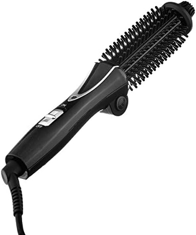 Hot Hair Brush Styler, szwintec 26mm Medium Sized Barrel Ceramic Multi Function Hair Straightener Brush &amp; Curler Curling Iron for Salon Glamour Result at Home