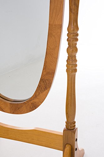 CLP Holz-Standspiegel CORA, oval, im Landhausstil, Größe 150 x 60 cm eiche - 5