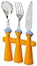 Produktbild Kom Amsterdam 7463 Puppets 3-teiliges Kinderbesteck, orange