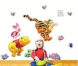 Tamaño: 45 x 65 cm. Aolevia - Pegatina decorativa para pared (45 x 65 cm), diseño de Winnie the Pooh
