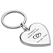 Produktbild Schlüsselanhänger mit Gravur - Metall-Herz-Anhänger silbern Ich liebe Dich - Schlüssel zu meinem Herzen - Romantische Geschenke für Freund / Freundin