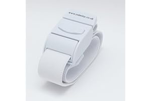 ROLSELEY Garrot Médical De Qualité Avec Boucle A Ouverture Rapide Et Bande Elastique En Polyester Sans Latex Pour Infirmière, Sage-Femme, Auxiliaire Médical, Phlébotomiste, Etudiant En Médecine Et Médecin (BLANC)