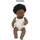 Miniland - Bebé africano niña, 38 cm (31154)