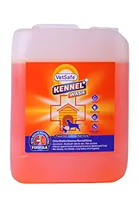 VetSafe Kennel Wash/Pet Floor Cleaner/with Odour Neutralizer/Pet Area refreshener (5 lt)