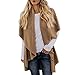 Produktbild Cramberdy Damen Cardigan Mantel, Loose Elegant Cardigan, Lange Sweatshirt Bluse,Mantel Damen Herbst, Loose Outwear, Frau Revers Flauschiger Mantel Strickjacke Weste Oberteil