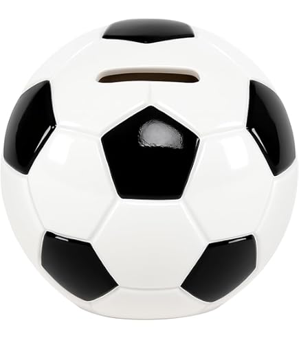 Tirelire Enfant Football Tongyixin - Urne Économie Réaliste, Cadeau Anniversaire Garçon Fille, Décoration Chambre