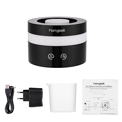 homgeek 100ml USB Aroma Diffuser Ultraschall Luftbefeuchter mit 7 LED Farbwechsel - 6