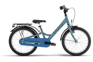 PUKY YOUKE 18 | Kinderfahrrad 18 Zoll ab 5 Jahren | Fahrrad für Kinder mit Rücktrittbremse & V-Brake | Höhenverstellbar & Leicht | Kinder Fahrrad ab 5 Jahre | Made in Germany | Breezy Blue