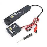 Einfach mit Kreis verbinden: Einfach den Sender in Reihe mit der Schaltung oder dem Kabel unter Test verbinden (d. h. : anstelle einer geblasenen Sicherung, über einen Stecker, in Reihe mit offenem Draht, eine Glühbirnenfassung usw. ) und scannen Sie den Schaltkreis/Draht mit der flexiblen Sonde, um den Fehlerpunkt zu finden.