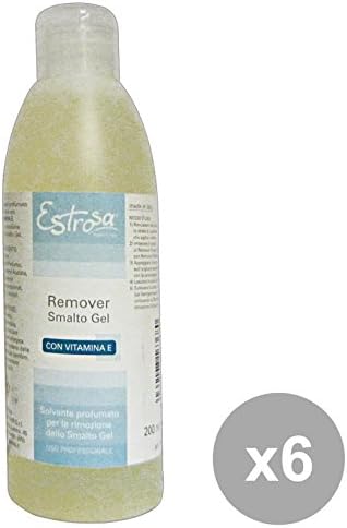 Set 6 ESTROSA ACETONE Smalto Normale-SEMIP.200 Ml. 7048 Make-up and detergents