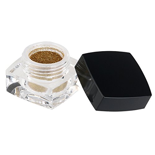 RUIMIO Glitzer Lidschatte inkl 2 Kleber 6 Farben Schminkset Glitzer Puder Setund mit Lidschattenpinsel - 8