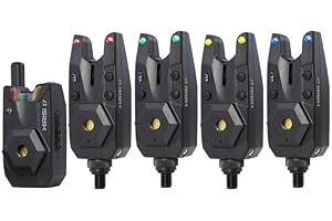 ‎HIRISI TACKLE Hirisi Tackle Funk Karpfenangeln Alarmset wasserdichte Bissanzeigeanzeige Karpfen Angelausrüstung Angelzubehör