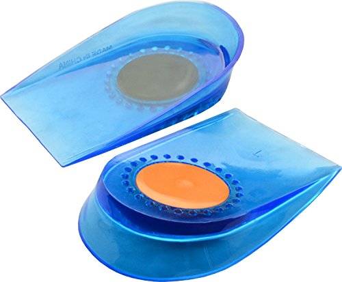 FitMad - Plantillas de gel para talones, 2 pares Alivio instantáneo del dolor de los pies cansados y los talones estropeados, tallas 40 a 47.