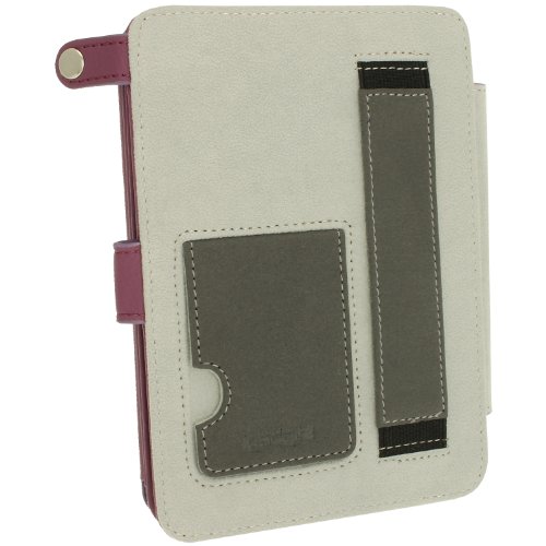 igadgitz PU Bi-View Leder Etui Hülle mit Sleep/Wake Funktion/Integrierte Handschlaufe für Amazon Kindle Paperwhite 2015/2014/2013/2012 lila - 4