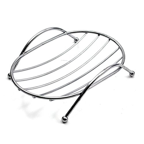 DDU(TM) 1 Stück Angewandt Badezimmer Helfer Edelstahl Einzigartige Seifenschale Behälter Kasten Seifenhalter - 4