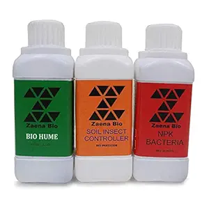 Zaena Bio Natural and Organic Soil Insect Controller Humic Acid NPK Liquid Bacteria Fertilizer (Spray gun) 100 ml