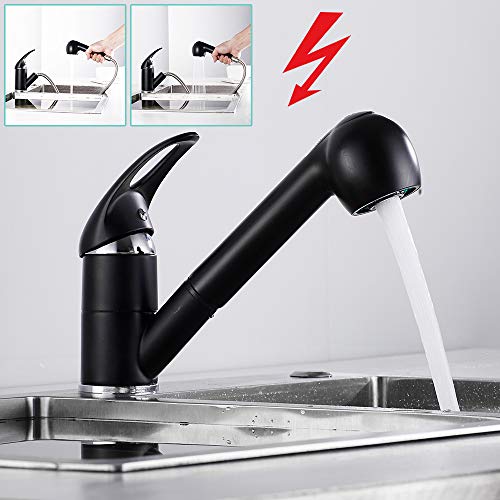 Beelee Kuchenarmatur Mit Brause Ausziehbar Messing Kern Keramikkartusche 360 Schwenkbereich Armatur Kuche Einhebelmischer Spultischarmatur Schwarz Blss1749b Kuchen Badinstallationen Baumarkt Suenaacampo Com