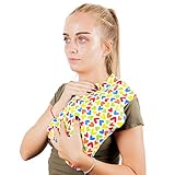 Bouillotte sèche thermique au micro-ondes avec housse en coton 100%, amovible et lavable (32x22 cm) analgésique naturel. Intérieur de graines de blé et de fleurs de lavande (Coeurs)