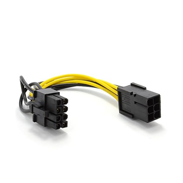 PCI Express PCIe 6 Pines a 8 Pines Gráficos Tarjeta Energía Adaptador Cable 10 cm - Image 3