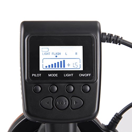 Innovation off  l appareil tir de 360       degr  s - Universal Macro 18 Grand Anneau LED Flash    4 couleurs diffuseurs d anneau   8x conversion  49mm  52mm 55mm  58mm  62mm  67mm  72mm  77mm  pour Canon  Nikon  Olympus  Pentax  lumi  re continue et le support du flash 