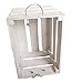 Rustic White Wooden Crate - Medium