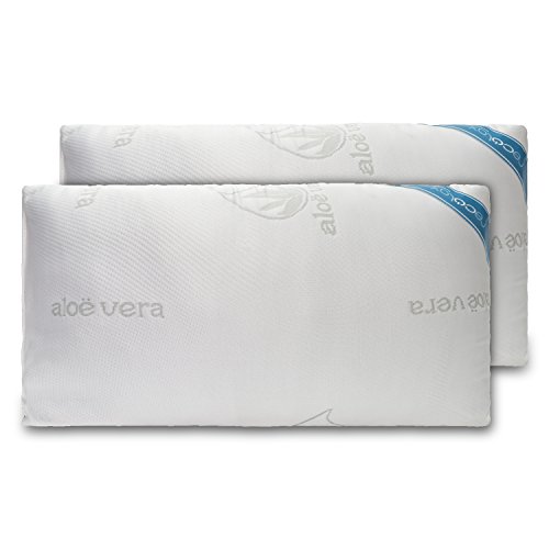 Cecotec Pack de 2 Almohadas de 70cm Fabricada con copos viscoelásticos 100%