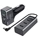 Produktbild Unitek Autoladegerät USB/ 4X 2.4A Anschluss + 1x QC 3.0 mit BC 1.2 Technologie/Kfz PKW LKW/Mini Ladegerät für Smartphone, Tablet/Verlängerung für Hintere Sitzbank/Universal Y-P530A+