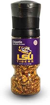 NCAA LSU Tigers Chipotle Grinder, 6.75", Black