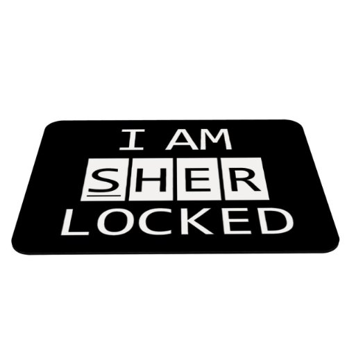 Preisvergleich Produktbild Stylotex Mauspad I am sherlocked - mit textiler Oberfläche