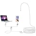 Produktbild Potensic USB Endoskop Wasserdicht Inspektionskamera Kamerakopf mit 7.0 mm 6 Einstellbare LEDs Rohr Boroskop 2 in 1 USB/Micro USB für Android Samartphone mit OTG und UVC-Funktion , Laptops (Weiß-2M Kabel )