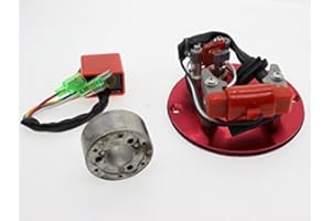 FXCNC Racing Inner Rotor Kit fit for XR50 CRF50 XR70 Pit Bike Mini ATV (Engines: XR/CRF 50, 70, Z 50, BBR, Thumpstar, SSR, Sikk MX) Red