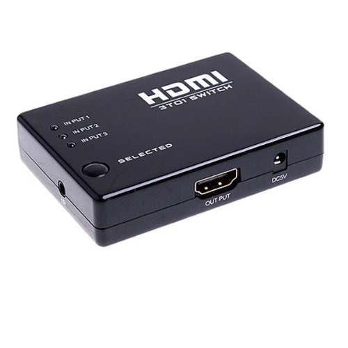 HDMI Verteiler Umschalter (Switch) 3-Fach 1080p HDTV Mit Fernbedienung - 3